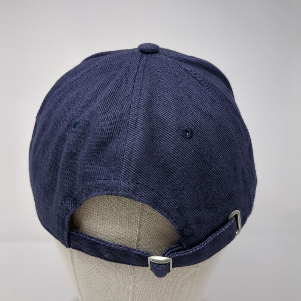 Basic Editions Slideback Hat Blue One Size Adjustable Solid Blank - Picture 5 of 9